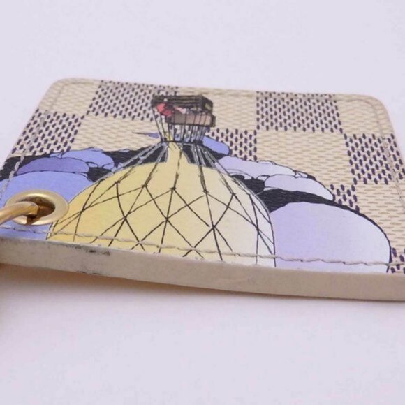 Auth Louis Vuitton Damier Azur Illustre Keyring - Picture 8 of 16